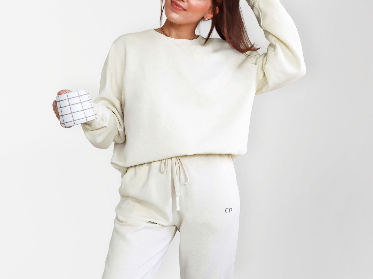 CP Initial Matching Sweatshirt and Sweatpants