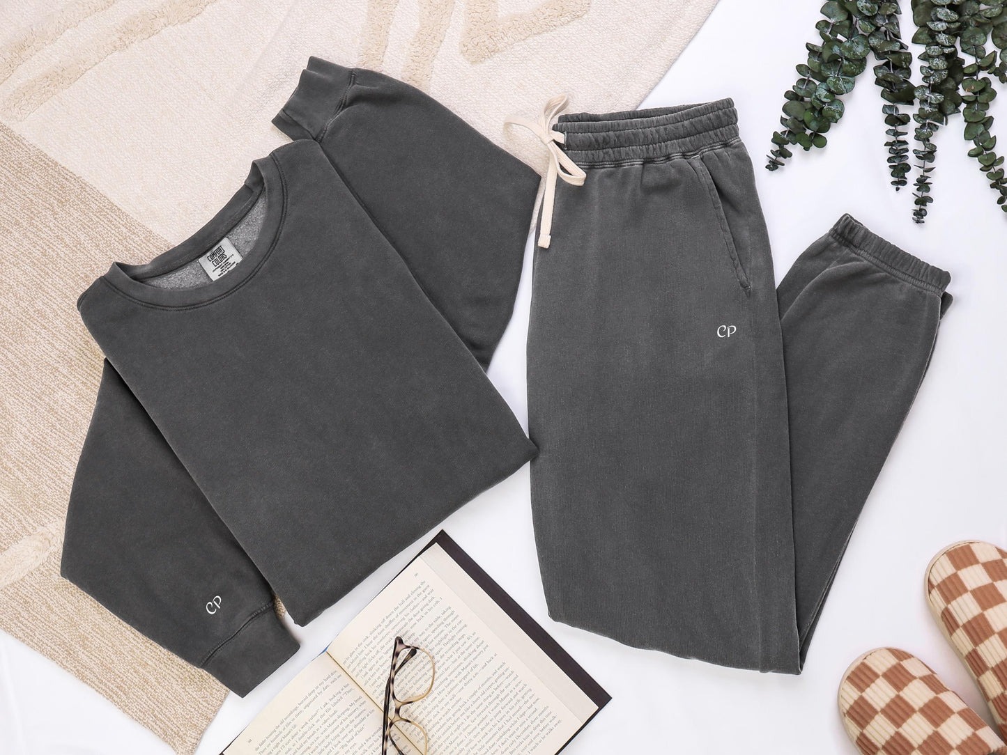 CP Initial Matching Sweatshirt and Sweatpants