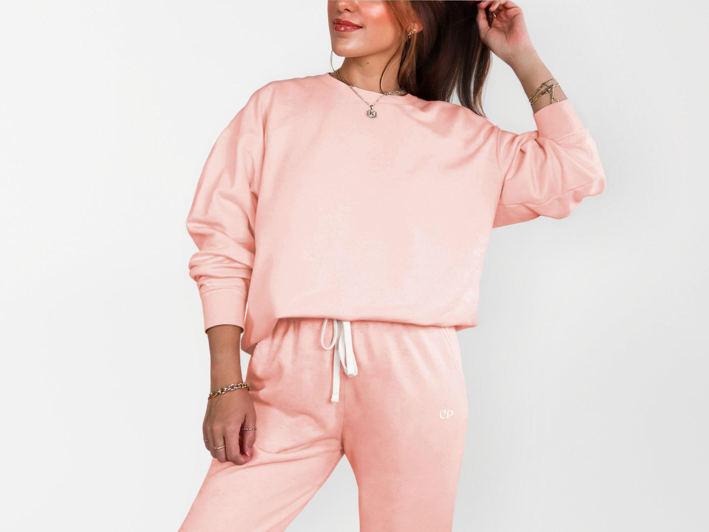 CP Initial Matching Sweatshirt and Sweatpants