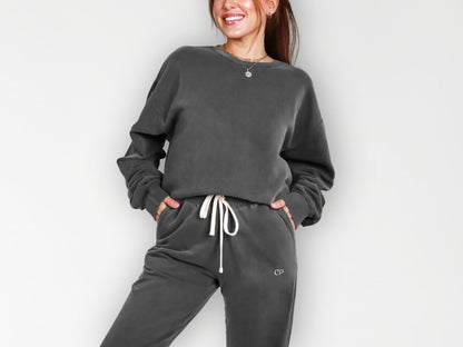 CP Initial Matching Sweatshirt and Sweatpants