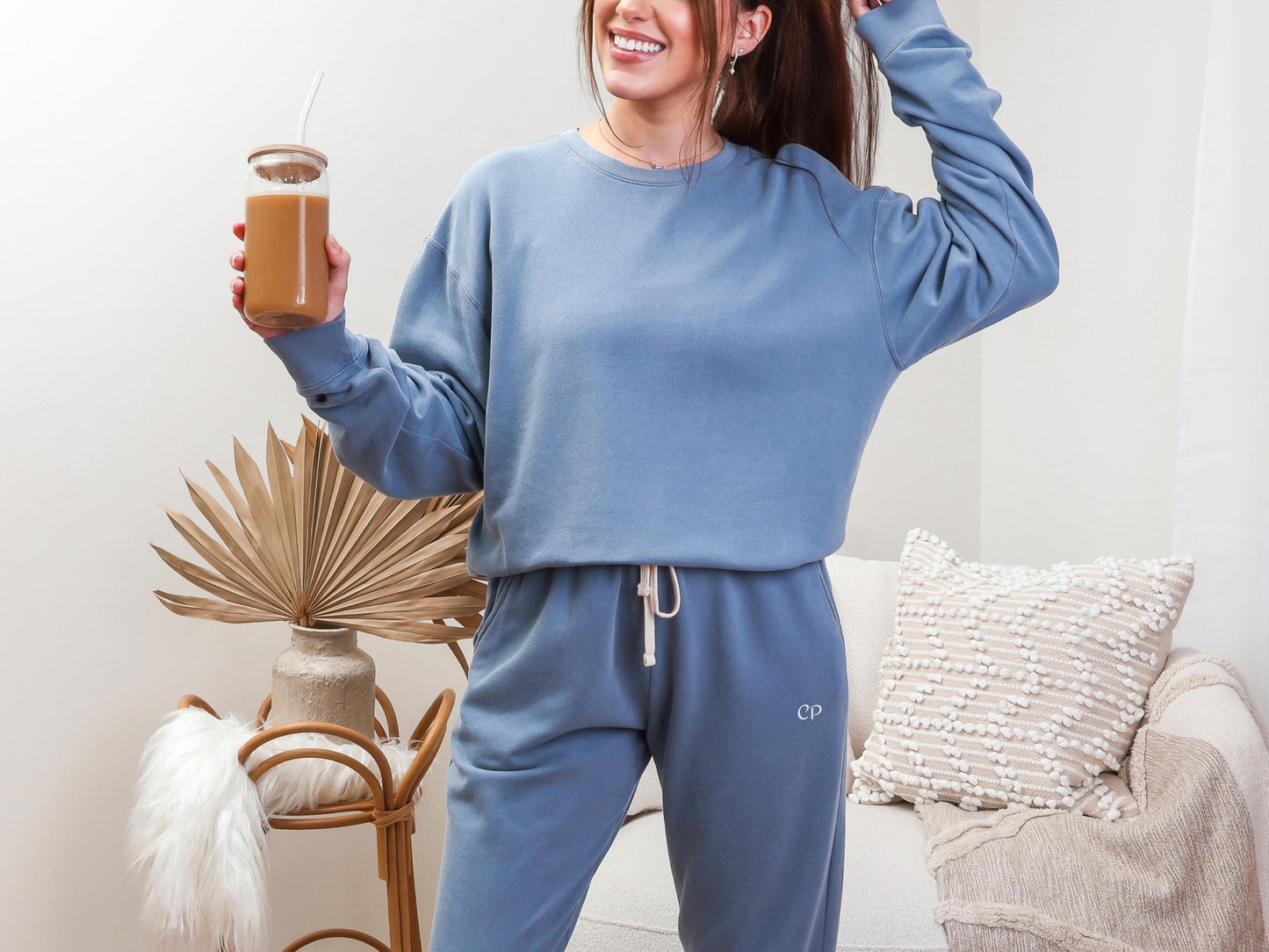 CP Initial Matching Sweatshirt and Sweatpants